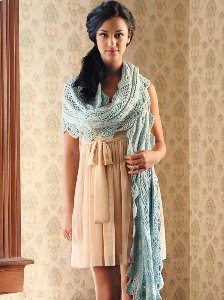 Blue Sky Fibers Scarf, Shawl, and Wrap Patterns - Kaw Valley Wrap Pattern
