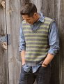 Blue Sky Fibers Adult Clothing Patterns - Men's Striped Vest Patterns photo