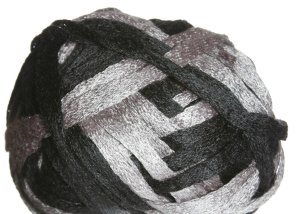 Knitting Fever Flounce Yarn - 08 Black, Grey (Discontinued)