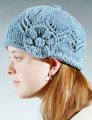 Fiber Trends - Lace Cap With Knit Flower Patterns photo