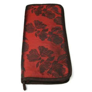 Lantern Moon Combo Compact Zip Cases - Red, Chocolate