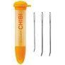 Clover Jumbo Darning Needle Set Accessories - Chibi - Silver Bent Tip - With Case