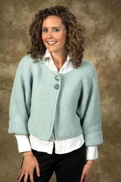 Plymouth Yarn Sweater & Pullover Patterns - 1431 Ladies Jacket Pattern