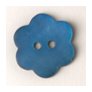 Jim Knopf Shell Buttons - Shell Flower - Turquoise - 0.75"