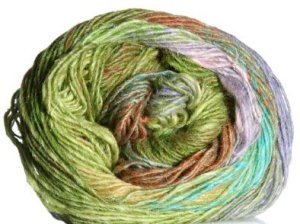 Noro Silk Garden Lite Yarn - 2050 Tan, Periwinkle, Green (Discontinued)