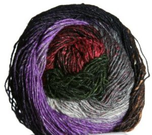 Noro Silk Garden Lite Yarn - 2051 Black, Green, Brown, Brick (Discontinued)
