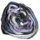 Noro Taiyo Sock - 01 Black, Charcoal, Purple, Blue Yarn photo