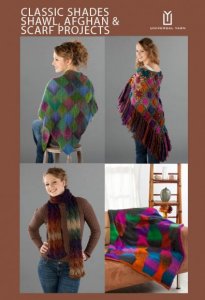 Universal Yarns Pattern Books - Classic Shades Shawl, Afghan And Scarf Projects