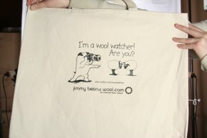 Jimmy Beans Wool Tote Bags - Wool Watcher Tote Bag