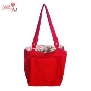 Lantern Moon Square Clip Bag - Stitch Red (Discontinued)
