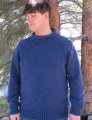 Knitting Pure and Simple Men's Sweater Patterns - 1110 - Bulky Neck Down Pullover For Men Patterns photo