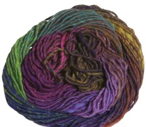 Noro Kureyon Yarn - 274 Purples/Lime/Mustard/Indigo (Discontinued)