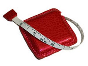 Debra's Garden Faux Leather Tape Measure - Red