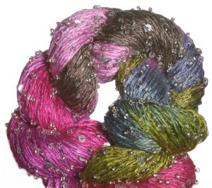 Artyarns Beaded Silk & Sequins Light Yarn - 1024 w/Silver