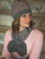 Plymouth Yarn Sweater & Pullover Patterns - 2135 Mosaic Scarf and Hat Patterns photo