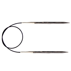 Knitter's Pride Dreamz Fixed Circular Needles - US 7 - 16" Grey Onyx Needles
