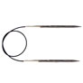 Knitter's Pride Dreamz Fixed Circular Needles - US 7 - 16" Grey Onyx
