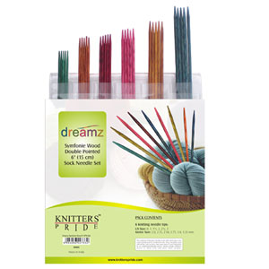 Knitter's Pride Dreamz Double Point Needle Sock Set - 6 Double Point Sock Needle Set
