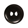 Blue Moon Button Art Corozo Intrigue Buttons - Black 20mm Buttons photo