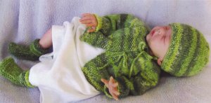 Knitting Pure and Simple Baby & Children Patterns - 0121 - Newborn Layette Pattern