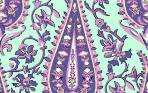 Amy Butler Love Fabric - Cypress Paisley - Mint