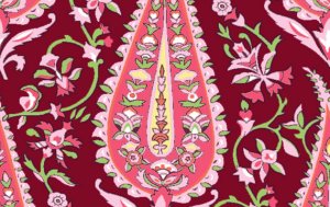 Amy Butler Love Fabric - Cypress Paisley - Wine