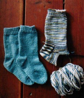 Knitting Pure and Simple Sock Patterns - 245 - Easy Children's Light Weight Socks Pattern