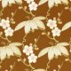Amy Butler Midwest Modern - Trailing Cherry - Brown Fabric photo