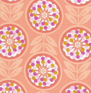 Erin McMorris Weekends Fabric - Lollies - Peach