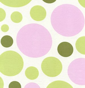 Heather Bailey Nicey Jane Fabric - Dream Dot - Celery