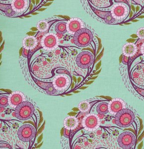 Tula Pink Parisville Fabric - Topiary - Sky