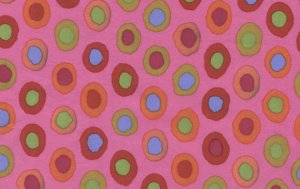 Brandon Mably Rings Fabric - Pink