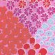 Kaffe Fassett Tile Flowers - Pink Fabric photo