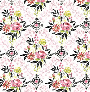 Dena Designs London Fabric - Kensington - Pink