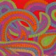 Brandon Mably Flannel - Dancing Paisley - Bright Fabric photo