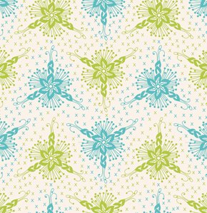 Anna Maria Horner Loulouthi Flannel Fabric - Triflora - Ocean