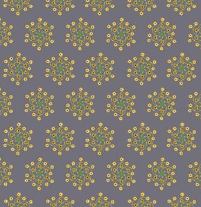 Anna Maria Horner Loulouthi Flannel Fabric - Flower Go Round - Twilight