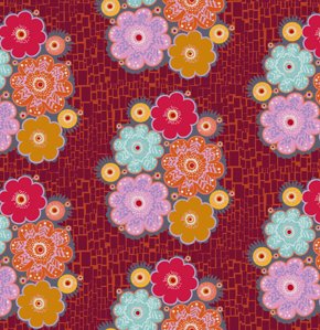 Anna Maria Horner Loulouthi Flannel Fabric - Jewelry - Ruby