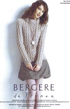 Bergere de France Patterns - Portrait-Neck Sweater Pattern