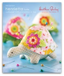 Heather Bailey Sewing Patterns - Henrietta Turtle Pincushion Pattern