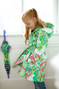 Amy Butler Sewing Patterns - Little Splashes Hooded Raincoat Pattern