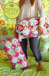 Amy Butler Sewing Patterns - Oval Patchy Pillow Pattern