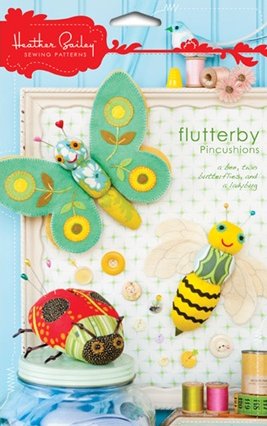 Heather Bailey Sewing Patterns - Flutterby Pincushions Pattern