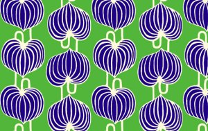 Amy Butler Lark Fabric - Chinese Lanterns - Grass