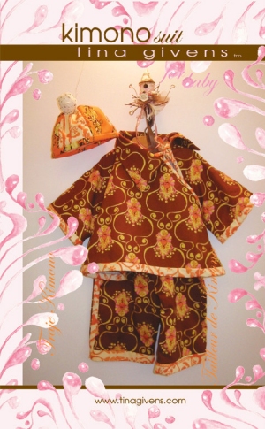 Tina Givens Sewing Patterns - Kimono Suit for Baby (Kimono Kid) Pattern