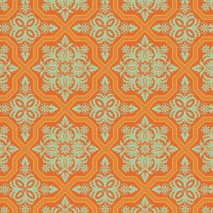 Joel Dewberry Heirloom Fabric - Tile Flourish - Amber