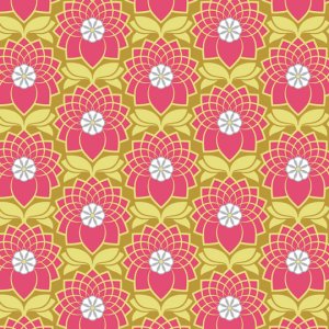 Joel Dewberry Heirloom Fabric - Chrysanthemum - Blush