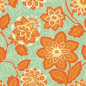 Joel Dewberry Heirloom Fabric - Ornate Floral - Amber