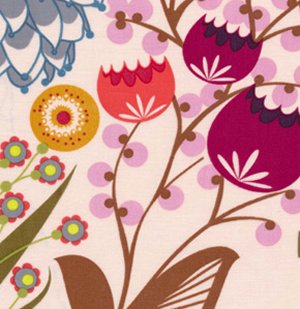 Anna Maria Horner Loulouthi Fabric - Summer Totem - Grapefruit