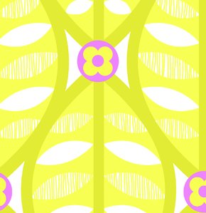 Erin McMorris Greenhouse Flannel Fabric - Buttonwood - Citron
